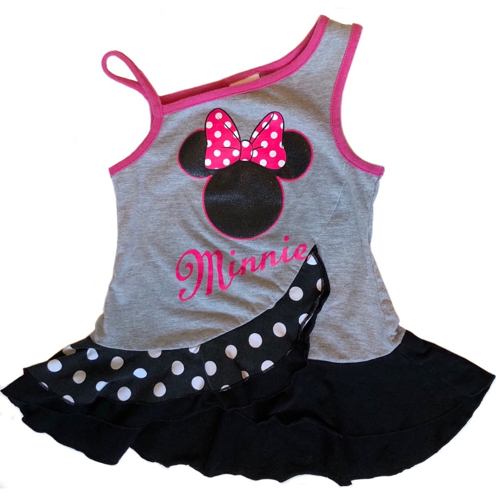 Minnie Mouse Asymmetrical Ruffle Top 4/5